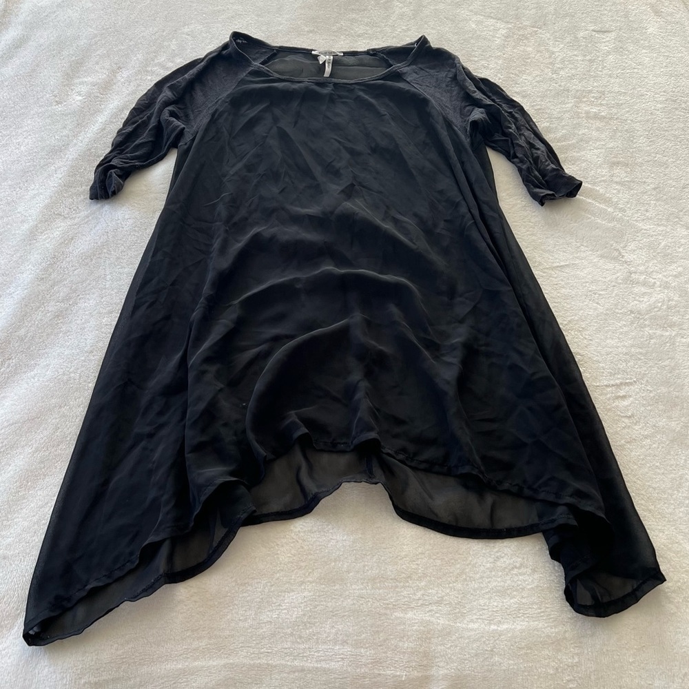 Marseille Sheer Sleeve Blouse